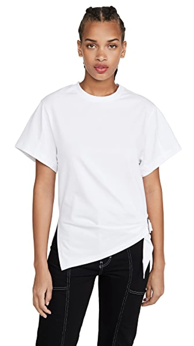 Shop 3.1 Phillip Lim / フィリップ リム Short Sleeve T-shirt With Gathered Ring In White