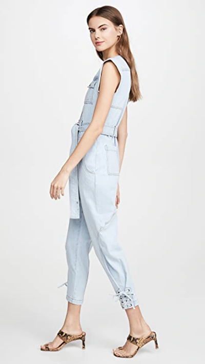 Shop Ulla Johnson Adair Jumpsuit In Light Wash