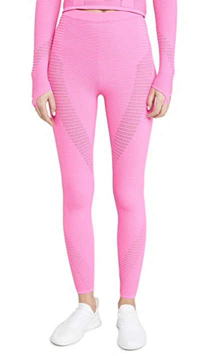 Shop Adam Selman Sport Rib Knit Leggings In Bubblegum