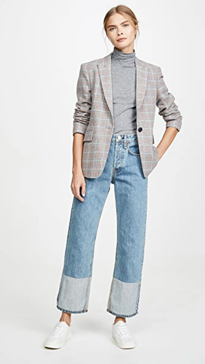 Shop Rag & Bone Maya High Rise Ankle Straight Jeans In Del Ray