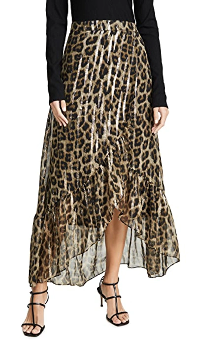 Shop Ba&sh Jalvi Leopard Skirt In Multi