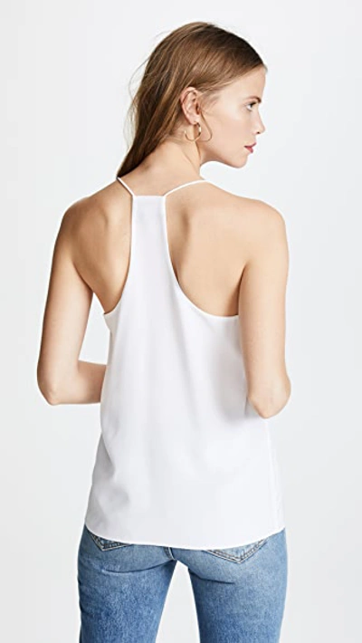 Shop Tibi Classic Racer Back Camisole In White