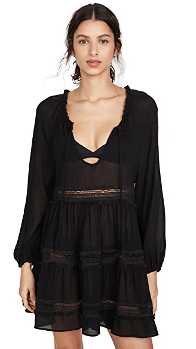 Shop Eberjey Summer Of Love Sofia Dress In Black