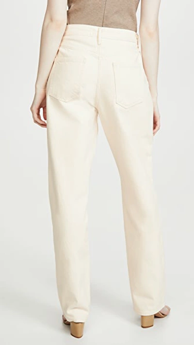 Shop Agolde Baggy Mid Rise Oversized Jeans In Paper