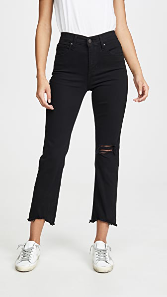 levi's high rise straight crop