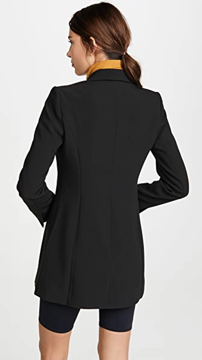 Shop Good American Long Blazer Dress In Black001