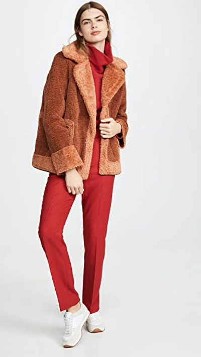 Shop C/meo Collective Love For Me Coat In Rust