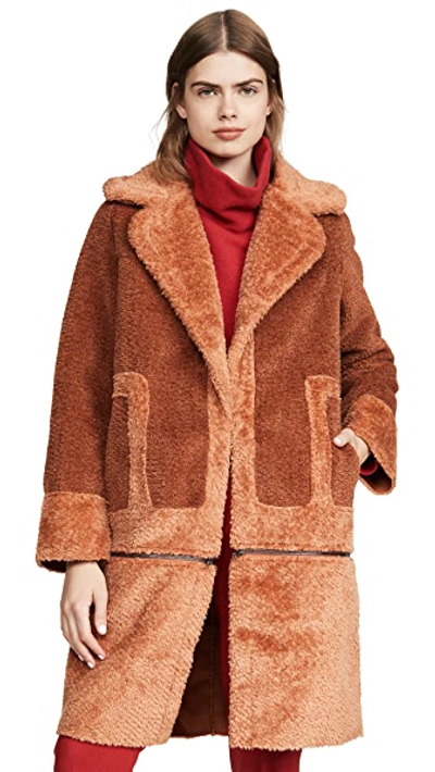 Shop C/meo Collective Love For Me Coat In Rust