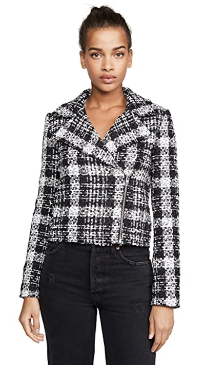 Shop Theory Slim Moto Jacket In Black Multi