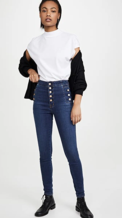 Shop J Brand Natasha Sky High Skinny Jeans In Paradiso