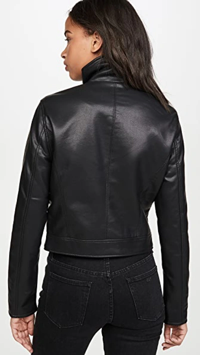 Shop Blank Denim Essentials Moto Jacket In Black