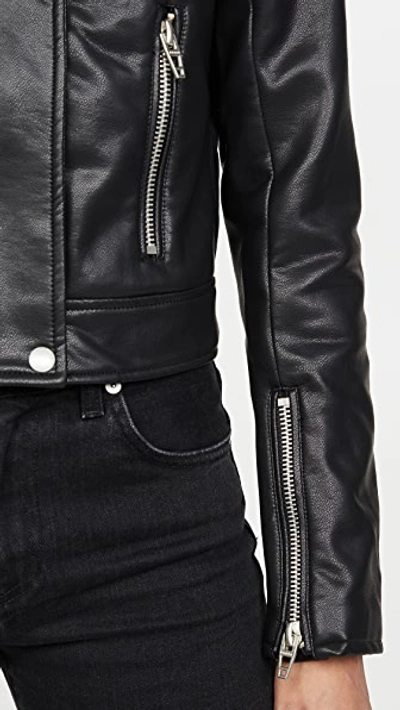 Shop Blank Denim Essentials Moto Jacket In Black