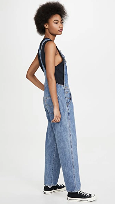 Shop Levi's Vintage Overalls In Dead Stone