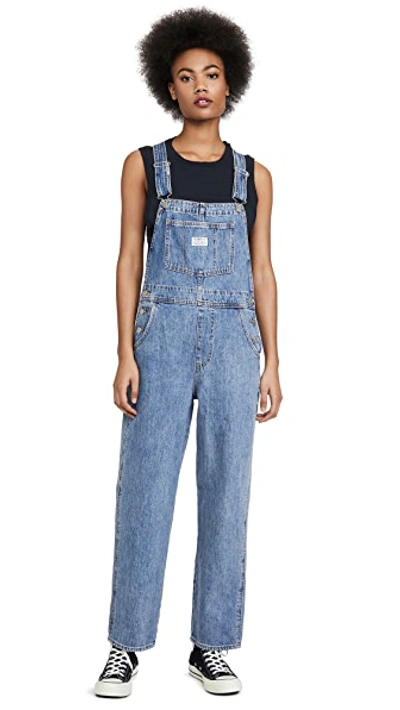 Shop Levi's Vintage Overalls In Dead Stone