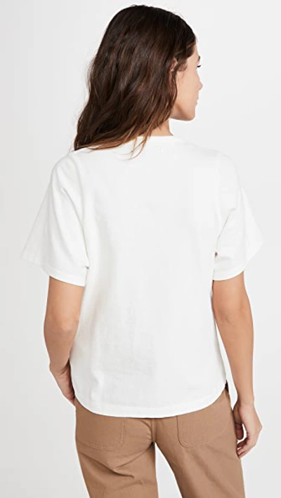 Shop Citizens Of Humanity Cecile Racer T-shirt In Cornsilk