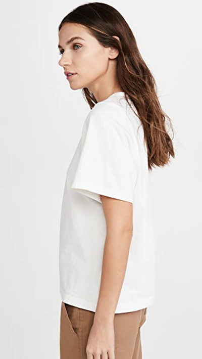 Shop Citizens Of Humanity Cecile Racer T-shirt In Cornsilk