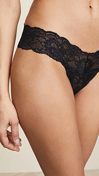 Shop Cosabella Never Say Never Cutie Low Rise Thong Black