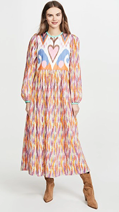 Shop Alix Of Bohemia Tallulah Rainbow Ikat Dress In Multi