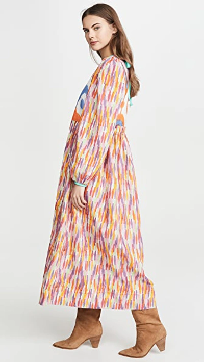 Shop Alix Of Bohemia Tallulah Rainbow Ikat Dress In Multi