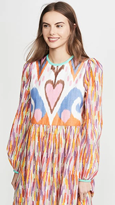 Shop Alix Of Bohemia Tallulah Rainbow Ikat Dress In Multi