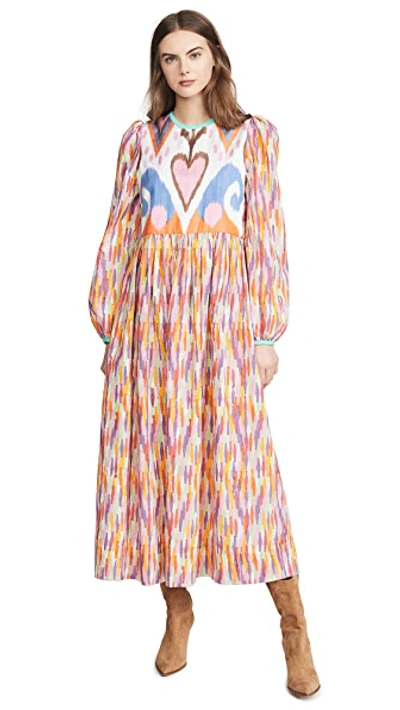 Shop Alix Of Bohemia Tallulah Rainbow Ikat Dress In Multi