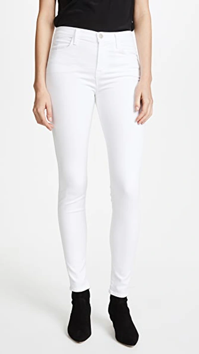 Shop J Brand Maria High Rise Legging Jeans In Blanc
