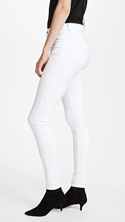 Shop J Brand Maria High Rise Legging Jeans In Blanc