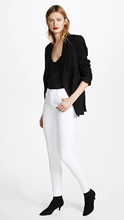 Shop J Brand Maria High Rise Legging Jeans In Blanc