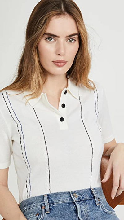 Shop Rag & Bone Jamie Polo In Ivory