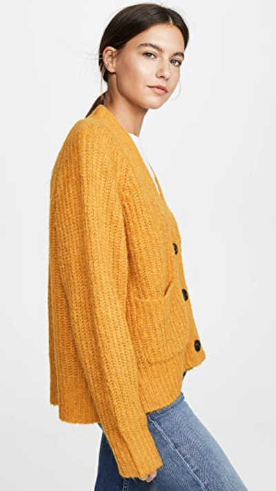 Shop A.l.c Cleveland Cardigan In Mustard