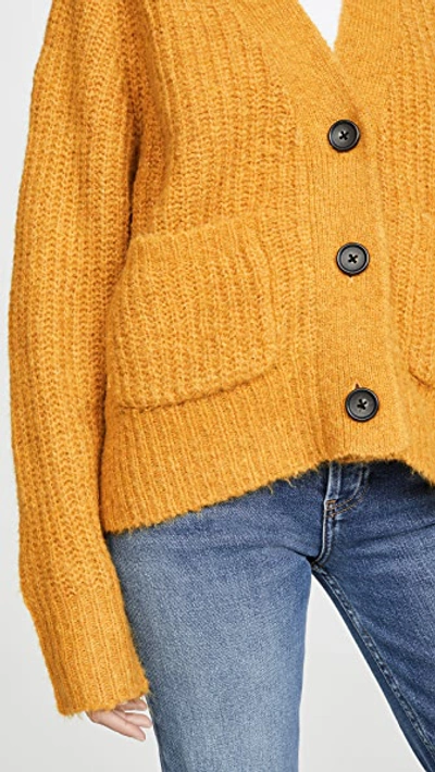 Shop A.l.c Cleveland Cardigan In Mustard