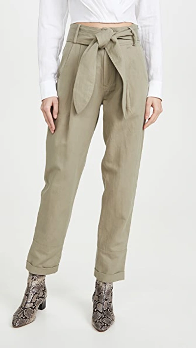 Shop Apiece Apart Bendita Pants In Pistachio