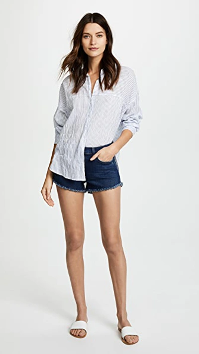 Shop L Agence Zoe Perfect Fit Shorts In Authentique