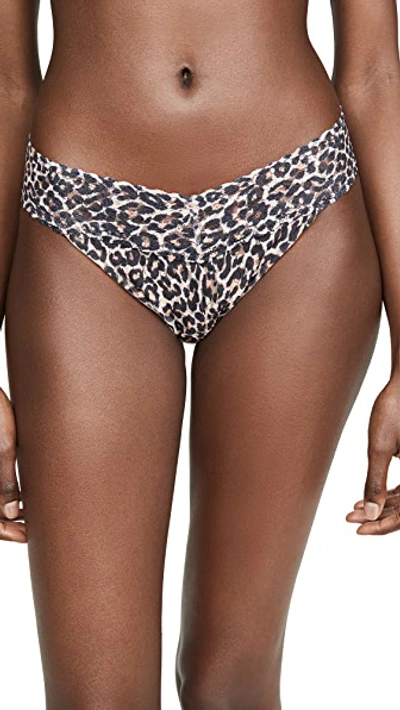 Shop Hanky Panky Classic Leopard Original Rise Thong In Multi