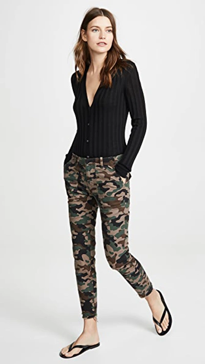 Shop Nili Lotan Jenna Pants In Coyote Brown Camouflage