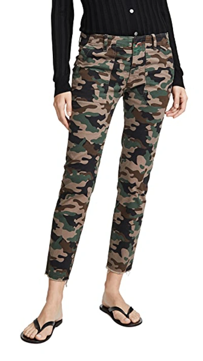 Shop Nili Lotan Jenna Pants In Coyote Brown Camouflage
