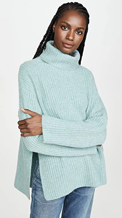 Shop Le Kasha Oversize Cashmere Sweater In Green