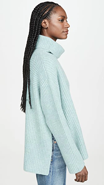 Shop Le Kasha Oversize Cashmere Sweater In Green