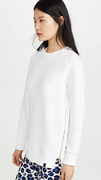 Shop Varley Manning Sweatshirt In White
