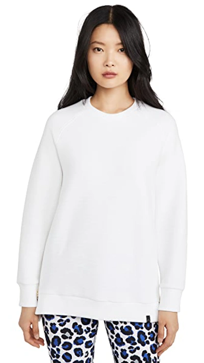 Shop Varley Manning Sweatshirt In White