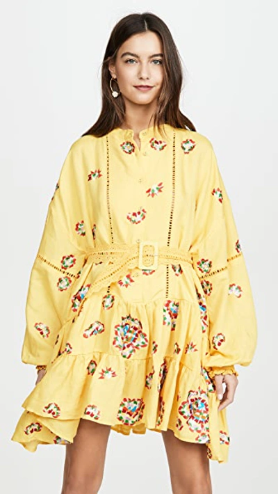 Shop All Things Mochi Valentina Dress In Yellow