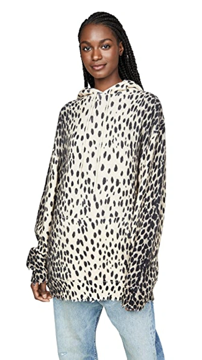 Shop R13 Cheetah Cashmere Hoodie