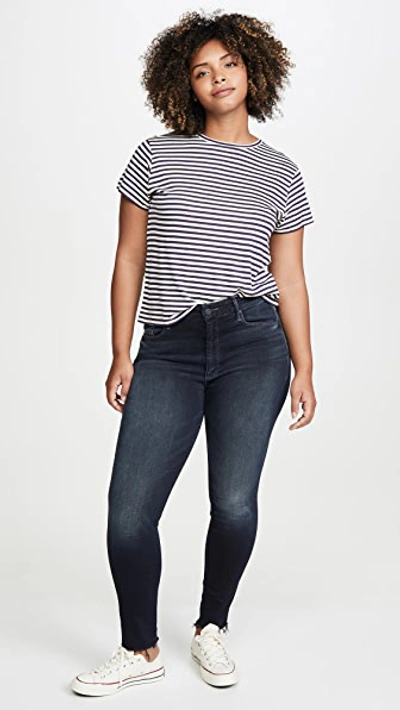 Shop Mother High Waisted Looker Ankle Fray Jeans In Last Call