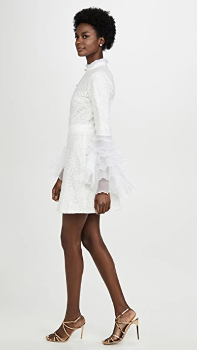 Shop Macgraw Sincerity Dress In Ivory/gold