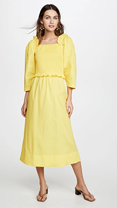 Shop Sea Tabitha Dress In Citron