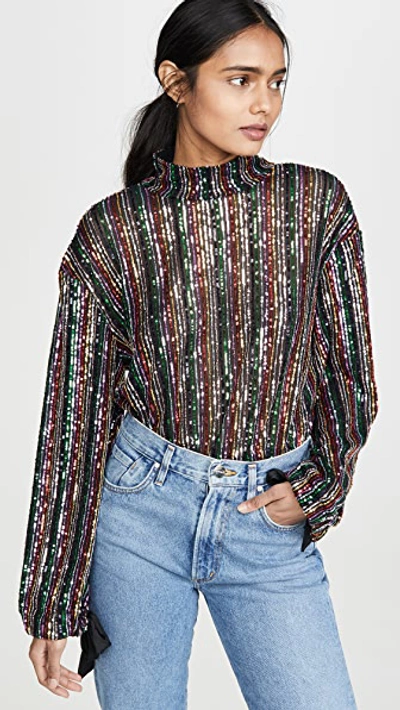 Shop Free People Midnight City Top In Rainbow Combo