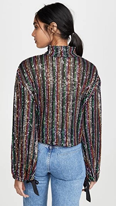 Shop Free People Midnight City Top In Rainbow Combo