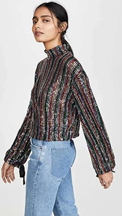 Shop Free People Midnight City Top In Rainbow Combo