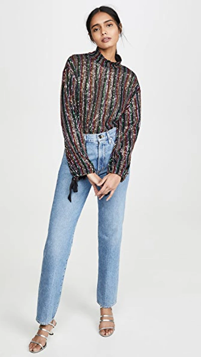 Shop Free People Midnight City Top In Rainbow Combo