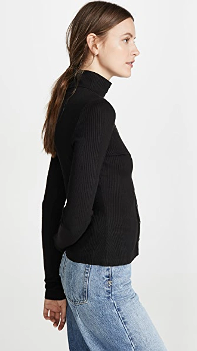 Shop The Range Division Rib Turtleneck In Black